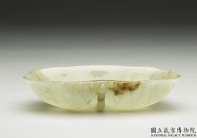 图片[2]-Jade leaf-shaped plate. India-China Archive